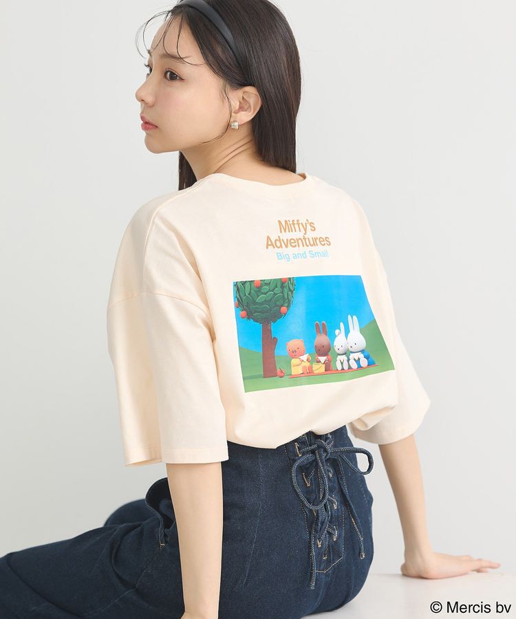 earth music&ecology「miffy/earth ミッフィーフレンズアニメーションT」|Tシャツ・カットソー|Pink Orange