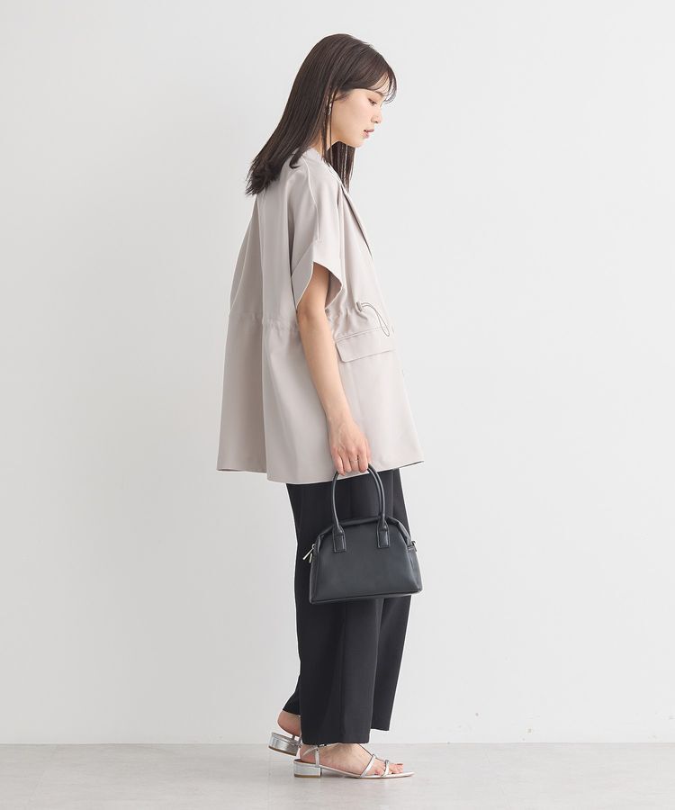 earth music&ecology「半袖サイドドロストジャケット」|テーラードジャケット|