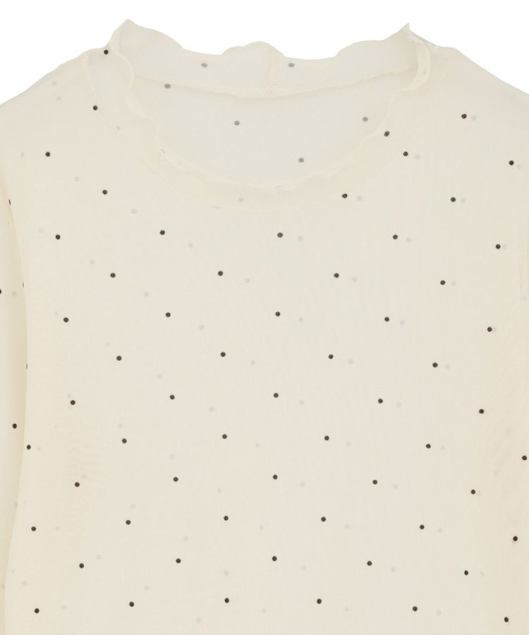 earth music&ecology「フロッキードットメロープルオーバー」|Tシャツ・カットソー|