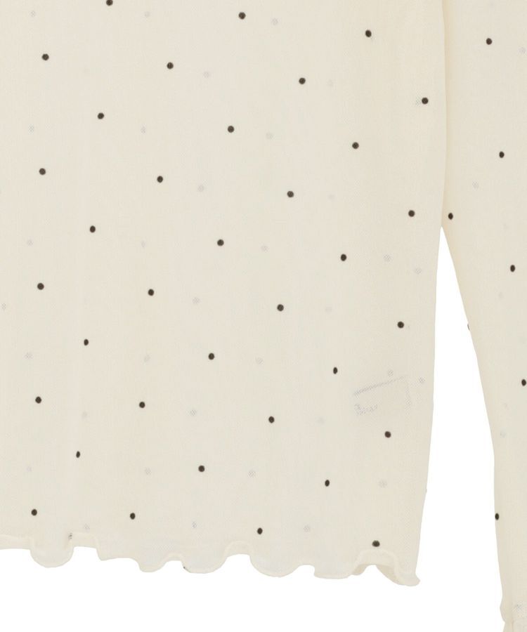 earth music&ecology「フロッキードットメロープルオーバー」|Tシャツ・カットソー|