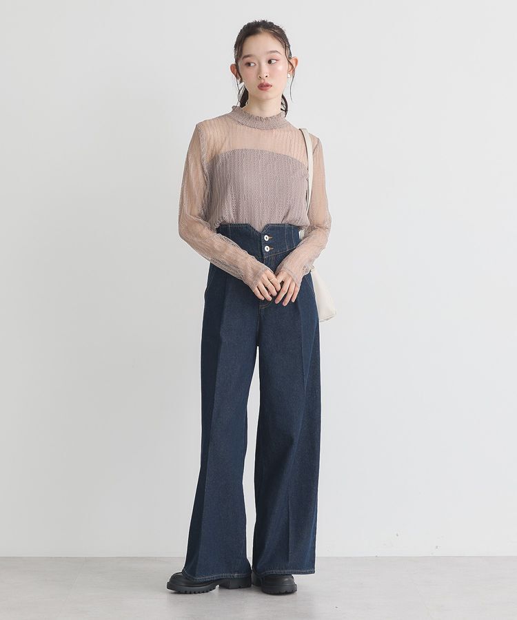 earth music&ecology「レースドッキングプルオーバー」|Tシャツ・カットソー|