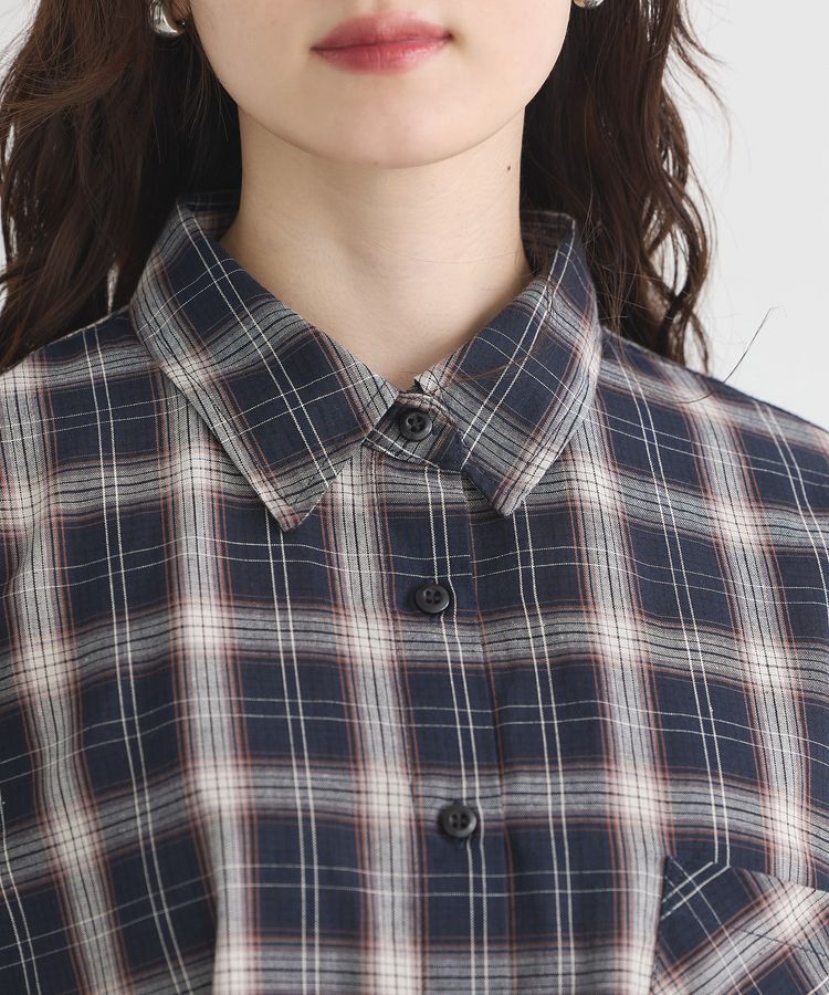 earth music&ecology「マルチウェイチェックシャツ」|シャツ・ブラウス|
