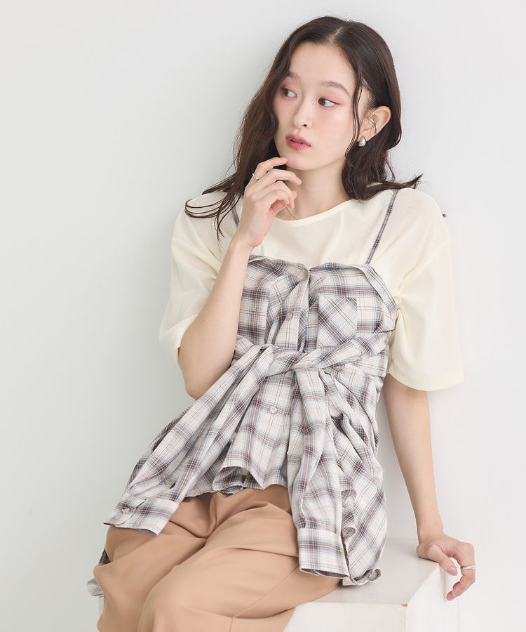 earth music&ecology「マルチウェイチェックシャツ」|シャツ・ブラウス|