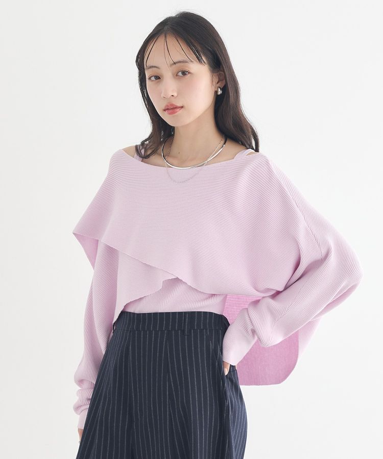 earth music&ecology「SET2点クロスニット＋キャミソール」|ニット・セーター|