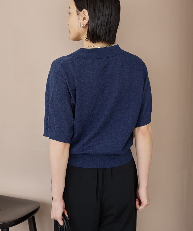 AMERICAN HOLIC「ブークレ半袖ニットトップス」|ニット・セーター|