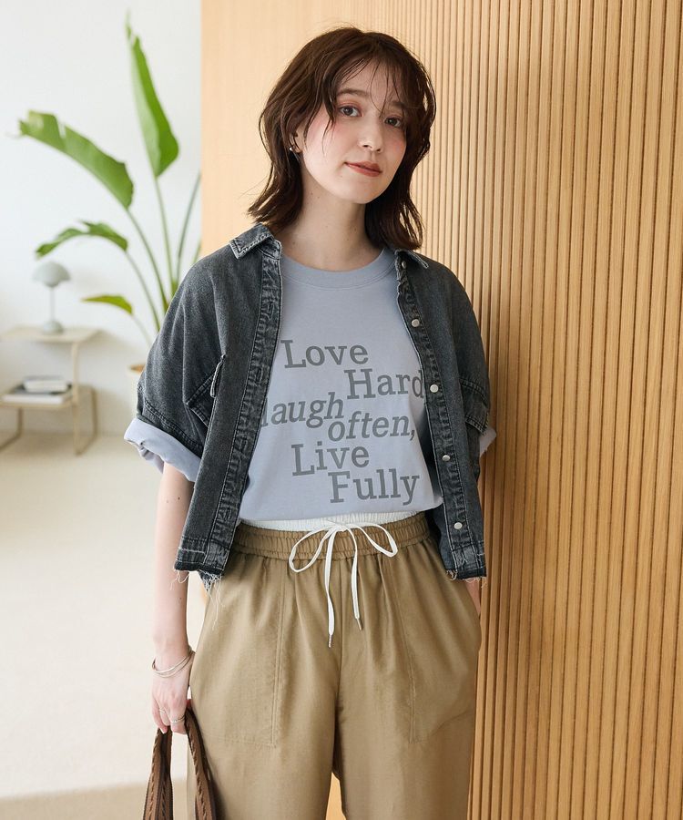 Green Parks「・ELENCARE DUE デニムショートシャツ」|シャツ・ブラウス|