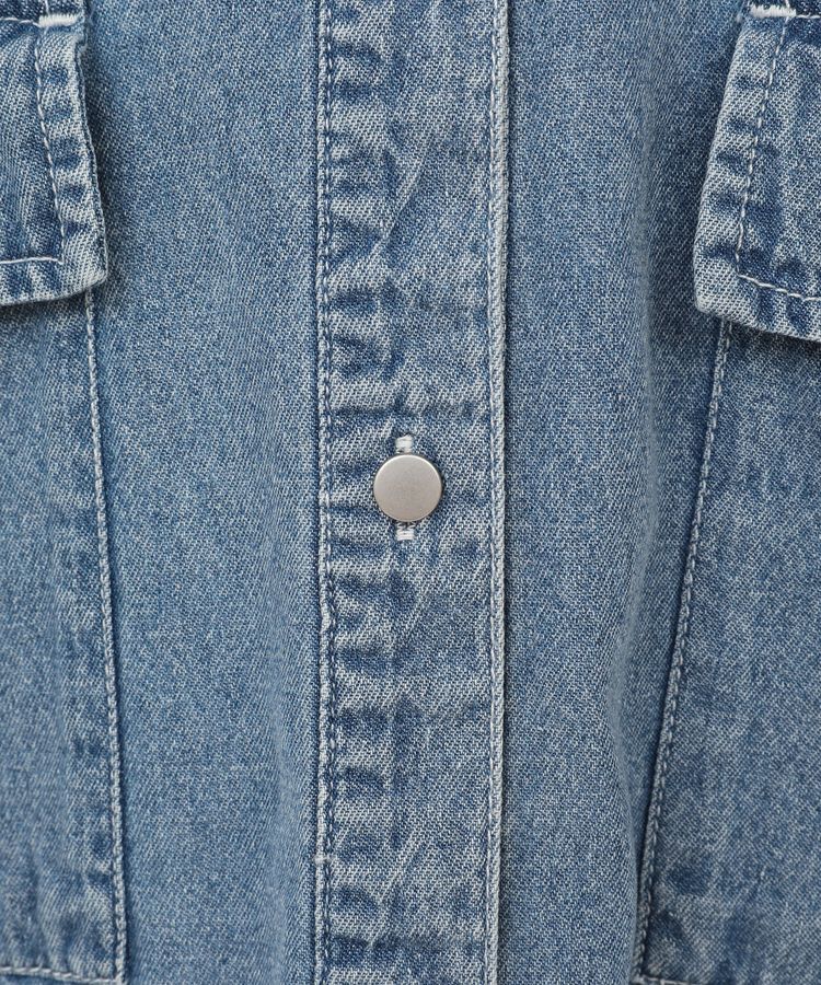 Green Parks「・ELENCARE DUE デニムショートシャツ」|シャツ・ブラウス|