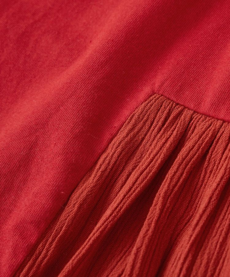 Green Parks「袖フレアドッキングカットプルオーバー」|Tシャツ・カットソー|