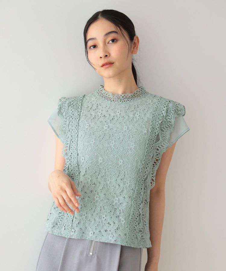 Green Parks「・Petit Fleur フレンチレーシーブラウス」|シャツ・ブラウス|