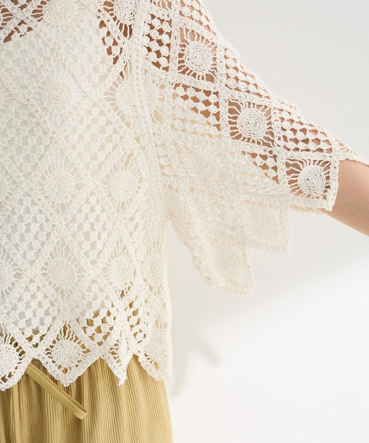 Green Parks「・SUGAR SPOON クロシェプルオーバー」|ニット・セーター|