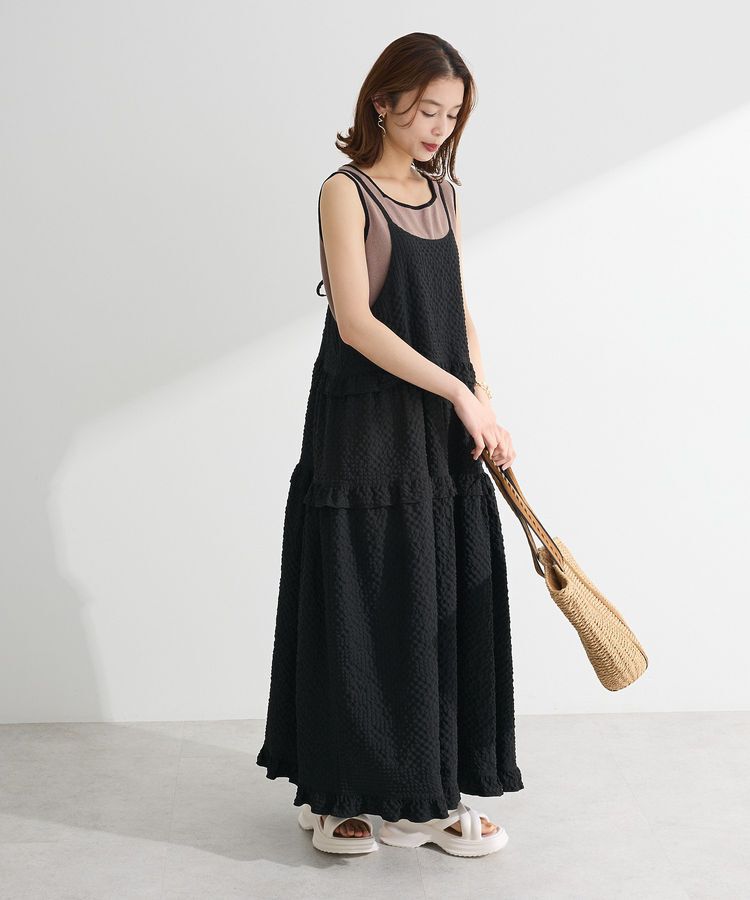 Green Parks「・Petit Fleur フリルティアードキャミワンピ」|ワンピース|