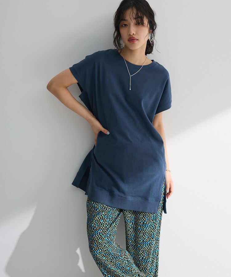 Green Parks「今年っぽフレンチスリーブカットチュニック」|チュニック|Navy