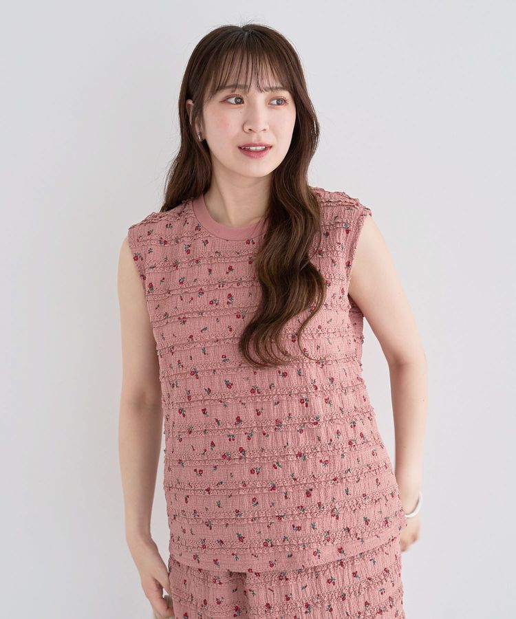 Green Parks「・SUGAR SPOON コバナレースフリルノースリーブ」|Tシャツ・カットソー|