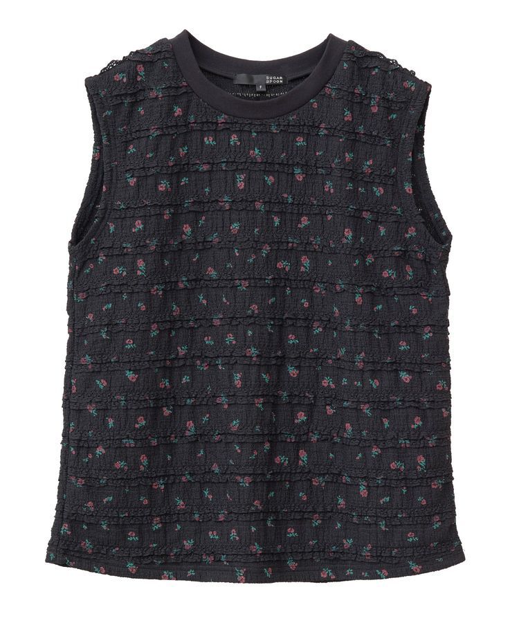 Green Parks「・SUGAR SPOON コバナレースフリルノースリーブ」|Tシャツ・カットソー|