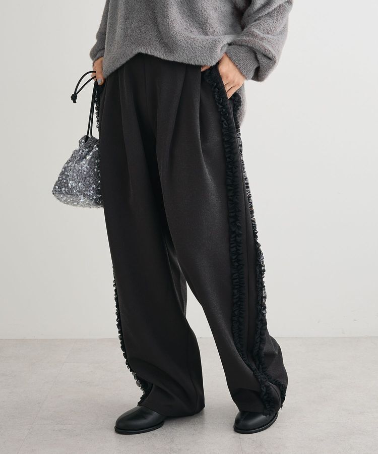 Green Parks「・swing by サイドフリルワイドパンツ」|その他|