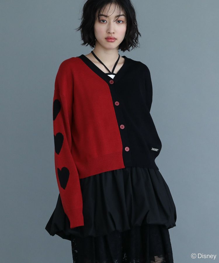 Green Parks「VILLAINS/アシンメトリーニットカーディガン」|カーディガン|