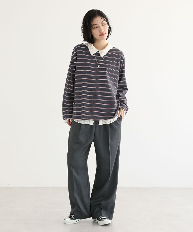 Green Parks「カットレースシャツプルオーバー」|Tシャツ・カットソー|