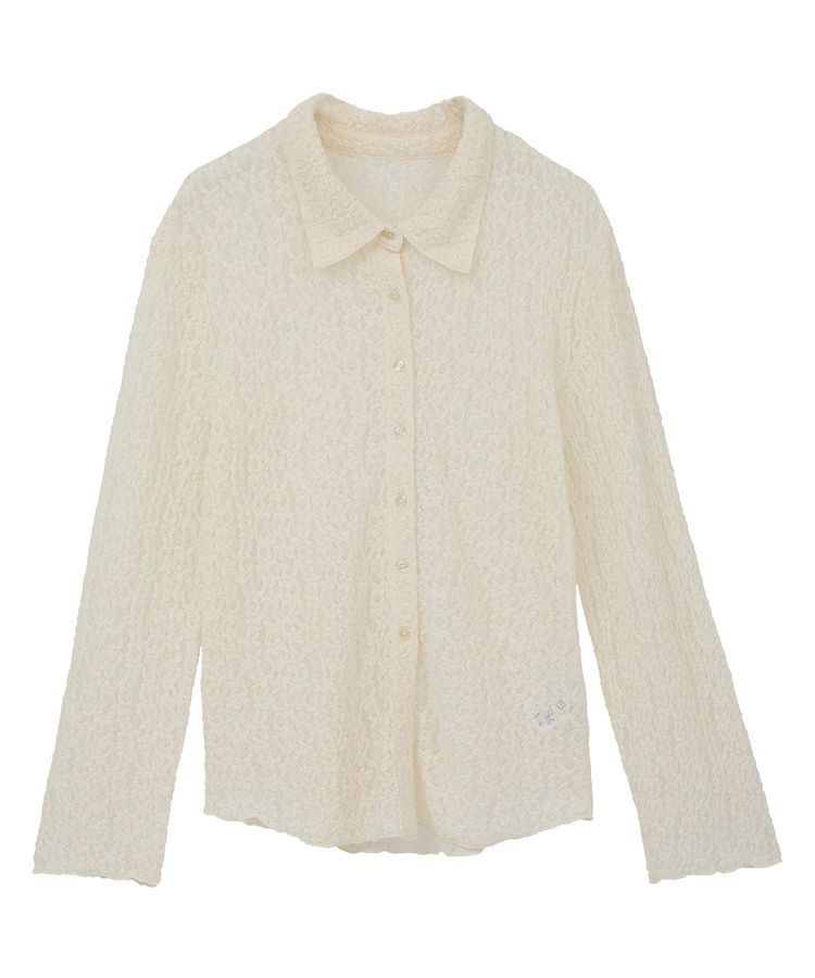 Green Parks「カットレースシャツプルオーバー」|Tシャツ・カットソー|