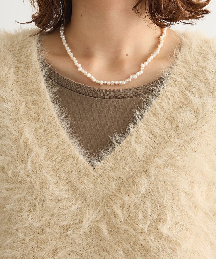 Green Parks「SET2点ラメフェザーベスト+ミニ裏毛ワンピース」|ワンピース|