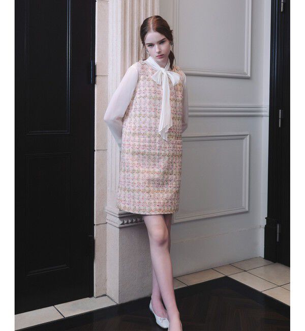 LOULOU WILLOUGHBY「【LOULOU WILLOUGHBY】プリーツリボンブラウス」|シャツ・ブラウス|