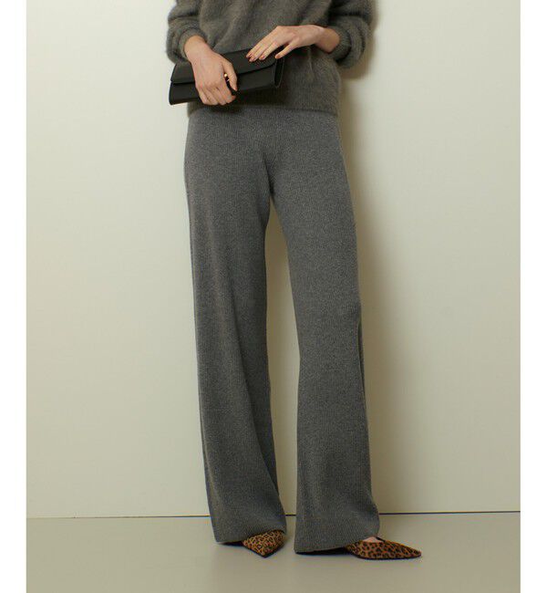 allureville「ウールリブニットパンツ」|チノ|