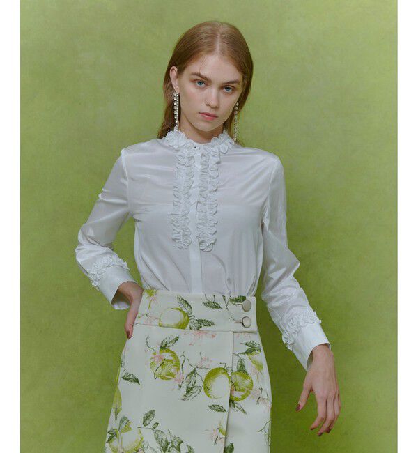 LOULOU WILLOUGHBY「【LOULOU WILLOUGHBY】テクニカルギャザーブラウス」|シャツ・ブラウス|