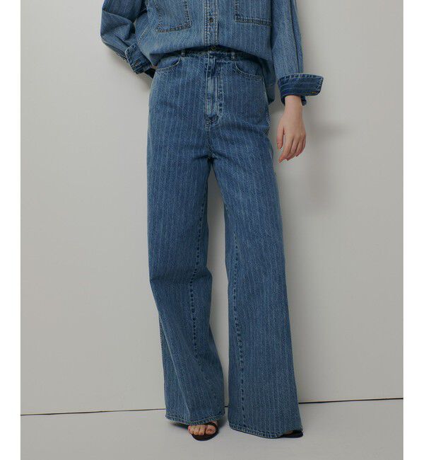 allureville「【ATELIER Line】デニムバギーパンツ」|デニム|