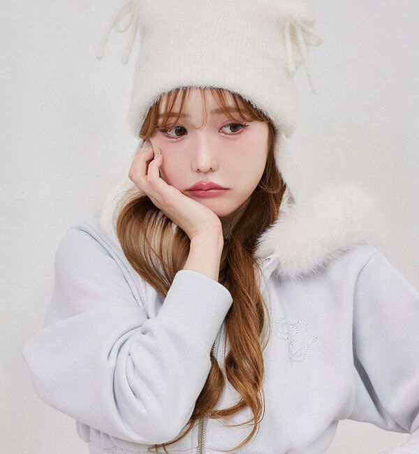  「シャギー猫耳ビーニー」|その他|