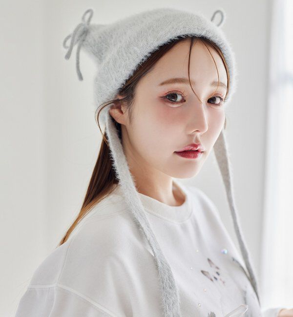  「シャギー猫耳ビーニー」|その他|