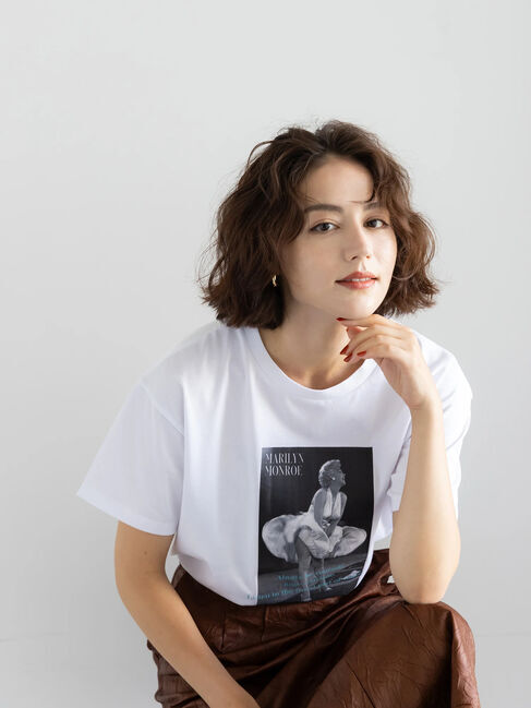Te chichi「マリリンモンローシネマフォトTシャツ」|Tシャツ・カットソー|