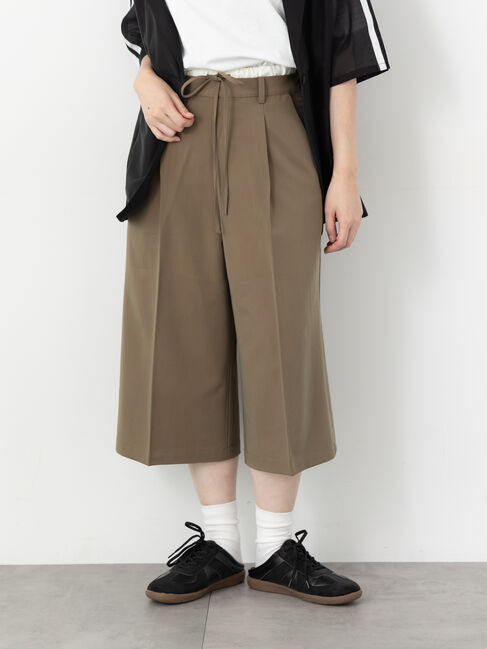 Te chichi TERRASSE「ダブルウエストクロップド丈パンツ《2025autumn catalog item》」|その他|モカ