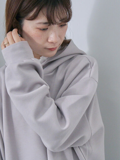 Samansa Mos2 blue「ダンボールパーカー」|Tシャツ・カットソー|