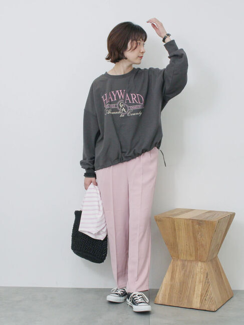 Samansa Mos2 blue「【接触冷感】マルチスタイルテーパードパンツ」|その他|