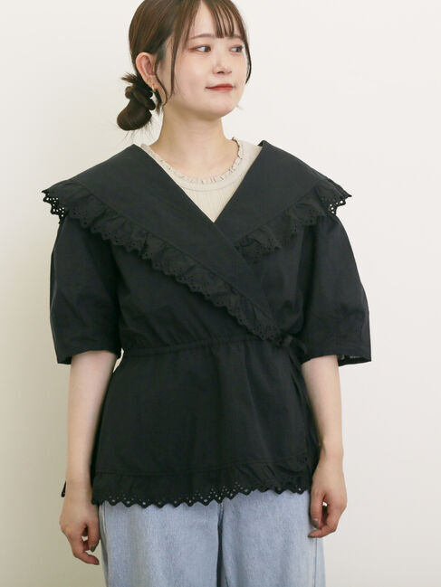 Samansa Mos2「◎カシュクールレースブラウス」|シャツ・ブラウス|