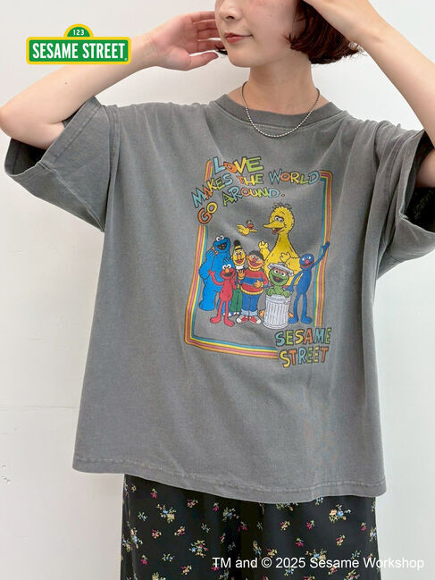 SM2「【SESAME STREET meets SM2】プリントアソートTシャツ」|Tシャツ・カットソー|グレー
