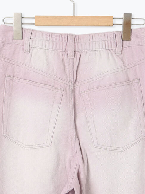 Samansa Mos2 blue「【ECO DENIM 】 ワイドストレートパンツ」|その他|