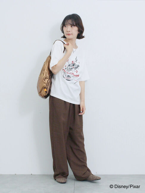 Samansa Mos2 blue「トイ・ストーリー/キャミセットTシャツ」|Tシャツ・カットソー|