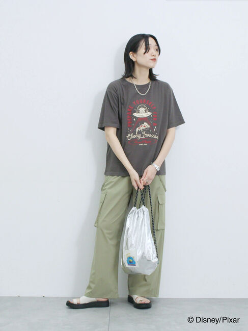 Samansa Mos2 blue「トイ・ストーリー/キャミセットTシャツ」|Tシャツ・カットソー|