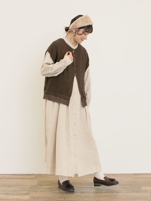 Samansa Mos2「2WAY裾レースかのこベスト」|ダウンベスト・ベスト|