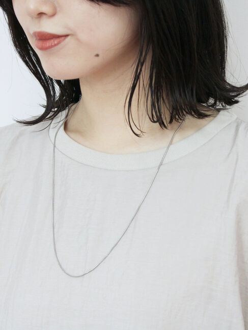 Samansa Mos2 blue「裾バルーンTシャツ」|Tシャツ・カットソー|