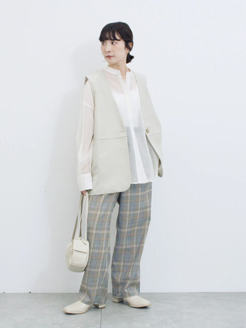 Samansa Mos2 blue「ダブルウエストアソートイージーパンツ」|その他|