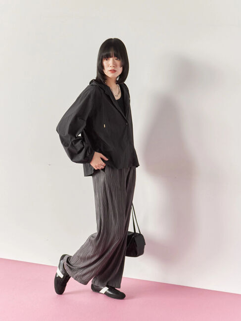 Samansa Mos2 blue「ウェーブカットパンツ」|その他|