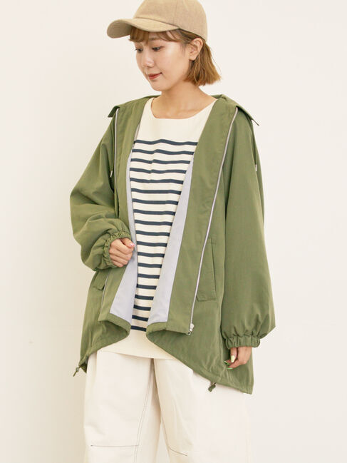 Samansa Mos2「襟付きマウンテンパーカー」|ブルゾン・スタジャン|