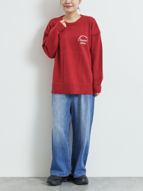 SM2「ロゴ刺繍ニットプルオーバー」|ニット・セーター|