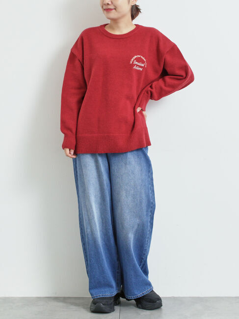 SM2「ロゴ刺繍ニットプルオーバー」|ニット・セーター|