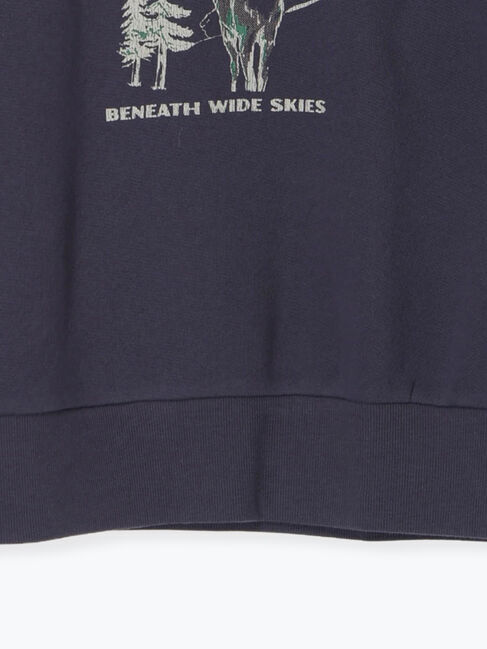 Samansa Mos2「裏毛プリントスウェット」|Tシャツ・カットソー|