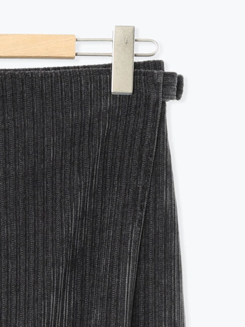 Samansa Mos2 blue「親子コールラップ風スカート」|スカート|