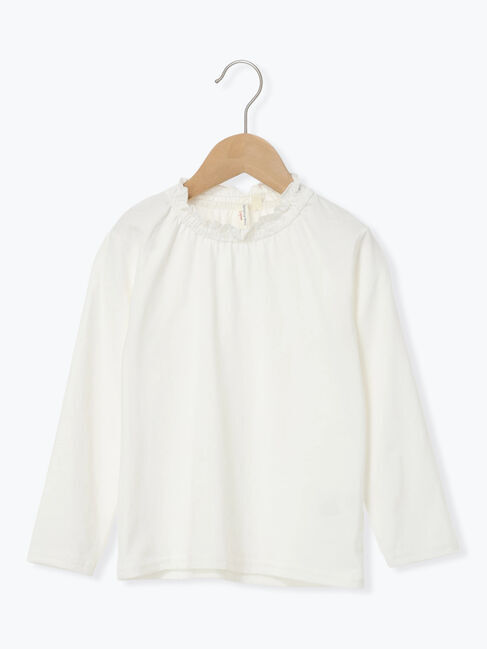 Samansa Mos2 Lagom「シャーリング衿カットソー」|Tシャツ・カットソー|オフホワイト