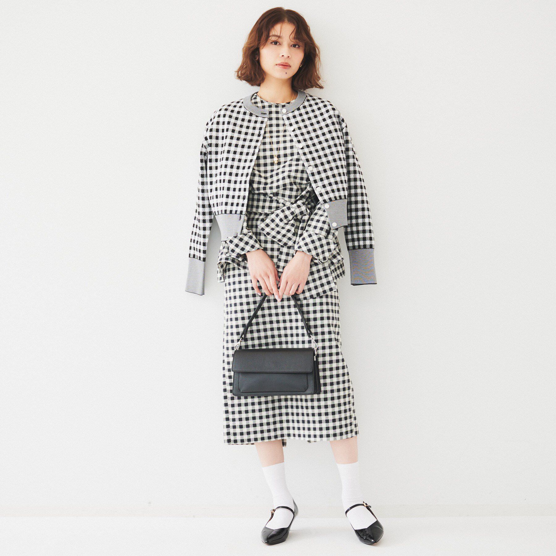 UNTITLED「【セットアップ可能】ギンガムチェック ブラウス」|シャツ・ブラウス|