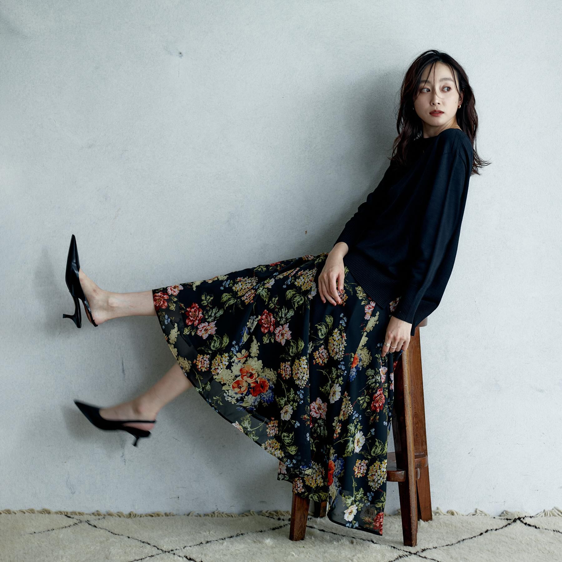 UNTITLED「【8色展開/体型カバー】魅せるタイムレスニット」|ニット・セーター|